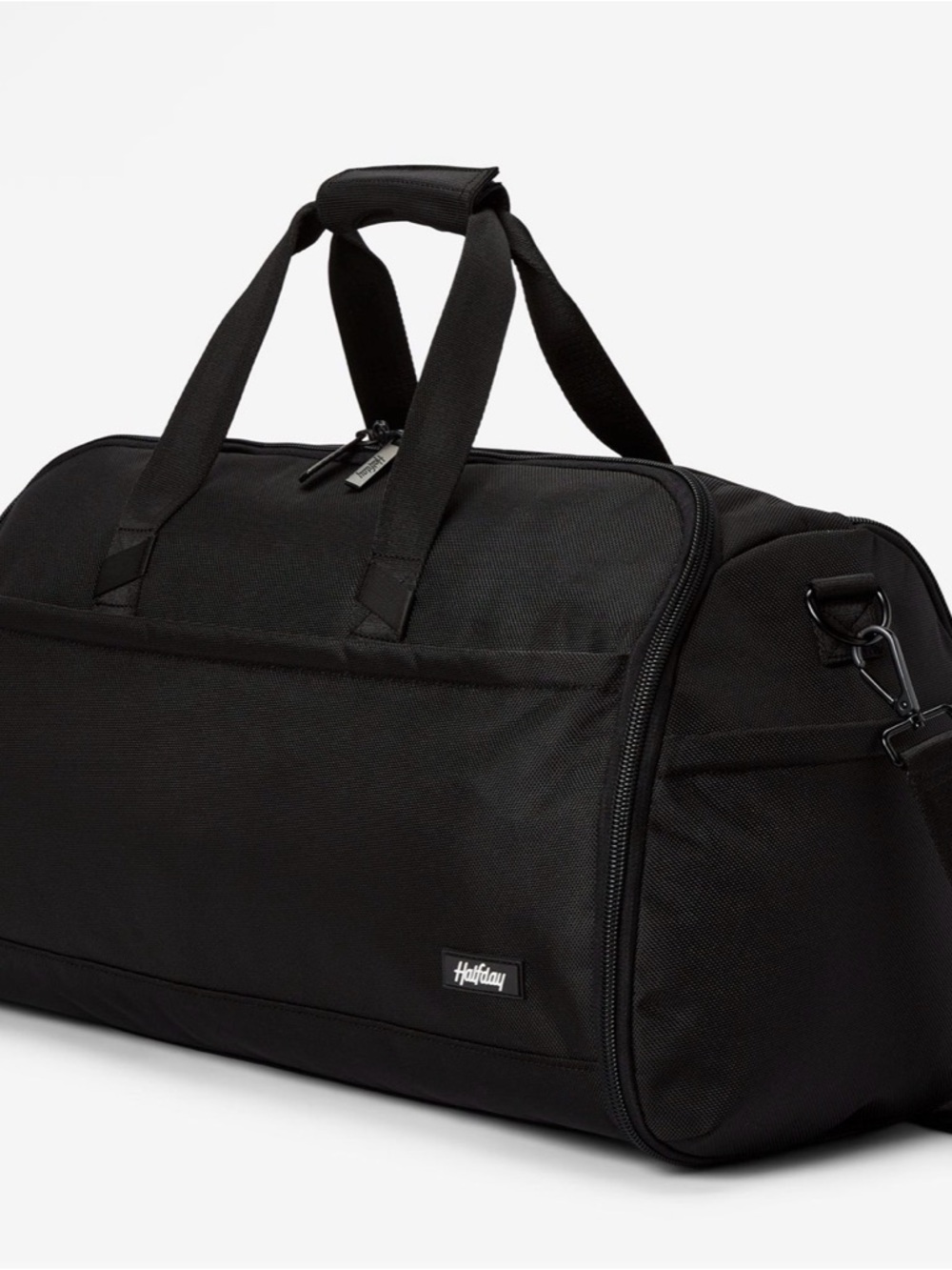 Black Travel Duffel Bag with Dual Carry Handles